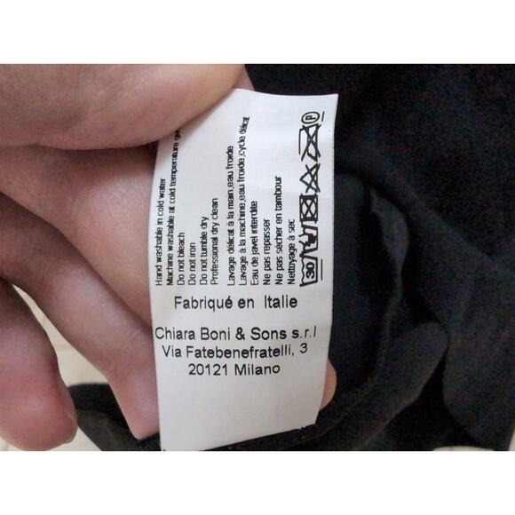 NWT Chiara Boni La Petite Robe
Zalfa Ruched Gown  Black size 10 - Picture 8 of 9